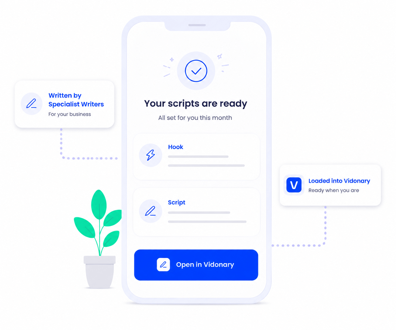 Vidonary scripting service