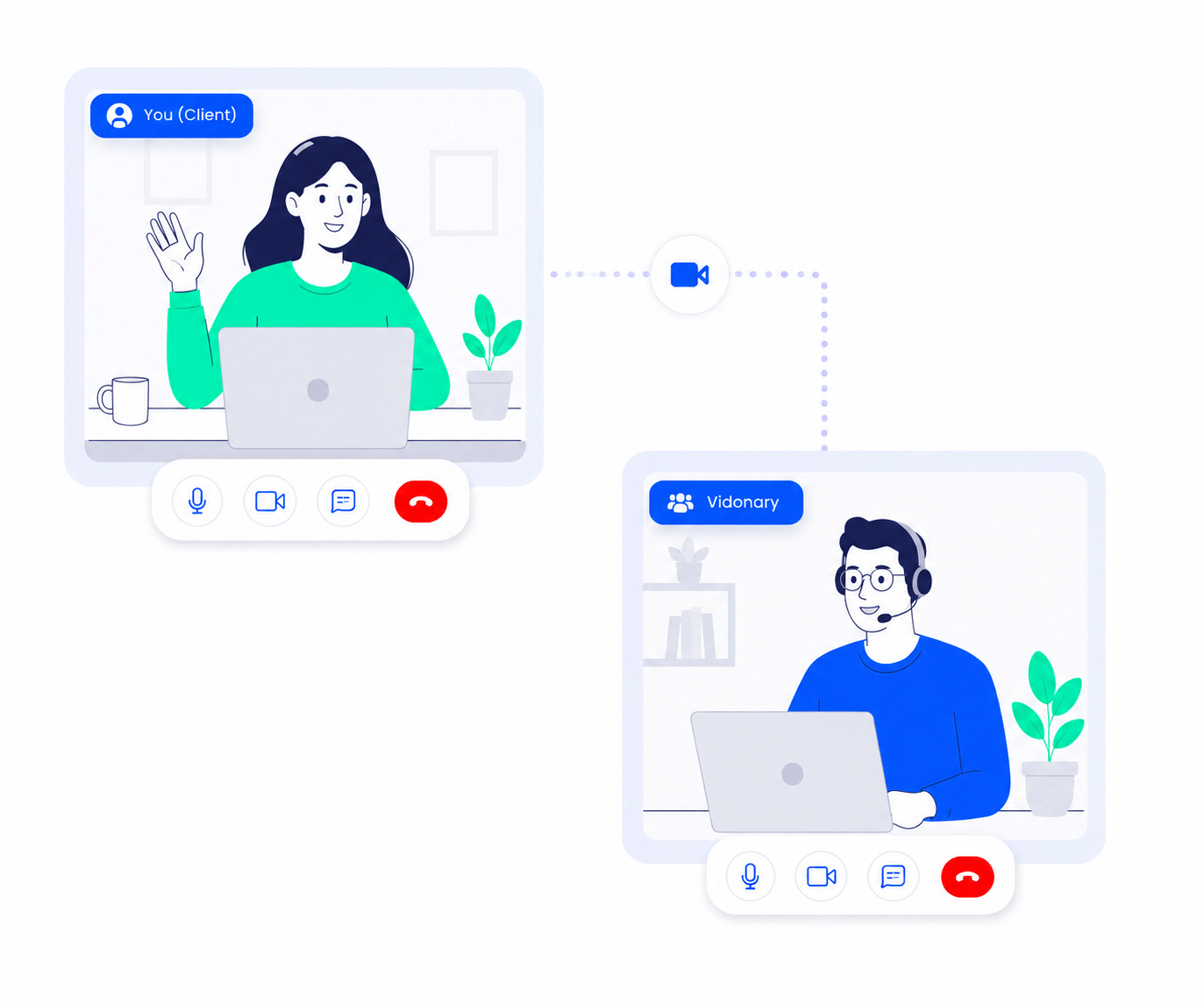 Video kick off call for subscription service